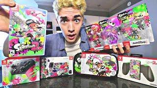 ULTIMATE Splatoon 2 Unboxing!! [ALL 3 Amiibo, Pro Controller, Cases, Joycon Grip!]