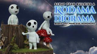 Scrap Foam Building a Kodama Diorama