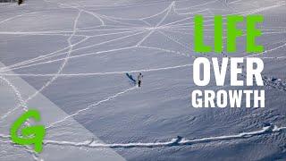 Snow Art for a Wellbeing Economy: Greenpeace Activists send a clear message to Davos