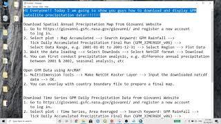 Display, Download and Analyze Free Satellite Precipitation Data