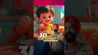 FREE 3D Cartoon Animation videos  with Ai Tool  #ai #3d #3dcartoonvideo