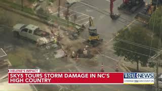 Sky 5 tours storm damage from NC's high country