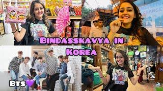 🩷 Kya Korean Boys dikhenge? Bindass Kavya In Korea Shopping Korean Food Beautifull Buddhist Culture