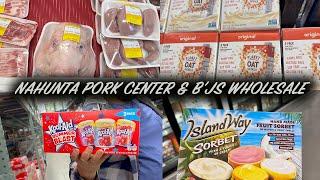 A DAY IN MY PLUS SIZE MOM LIFE| GROCERY SHOPPING AT B'JS WHOLESALE AND NAHUNTA PORK CENTER