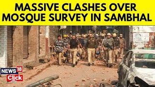 Jama Masjid Survey | Clashes Erupt In U.P's Sambhal Over Mosque Survey, Tear Gas Fired | N18V