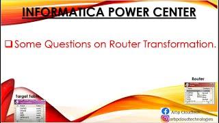 Question and answer on RouterTransformation | Arbpcloudtechnologies