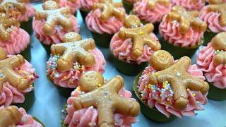 handmade HOLIDAY soaps - Gingerbread men Cupcakes Soaps