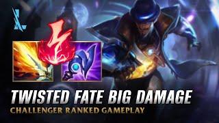 Wild Rift TWISTED FATE - Pulsefire Twisted S14 Ranked Gameplay + Build