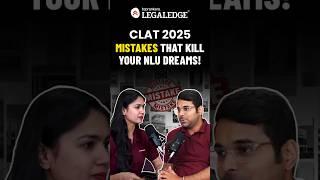 Mistakes to Avoid during CLAT Preparation #clat2025