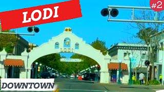 Driving Downtown - Lodi California - USA