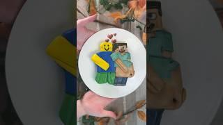 pregnant ROBLOX x MINECRAFT cake#roblox #minecraft #cake #shorts