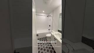Full Basement Renovation -Heated Floor, Gym Area, High Ceiling, Big Windows  #lakeviewhomes