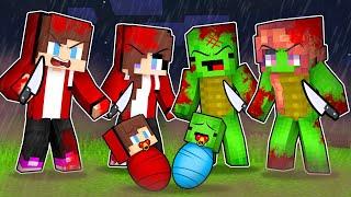 Baby JJ and Baby Mikey Adopted By EVIL FAMILY - Minecraft Animation / Maizen