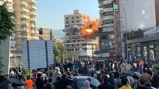 Moment Israeli strike hits building in Beirut's southern suburbs | AFP