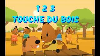 1 2 3 touche du bois - Comptine à geste africaine pour les enfants