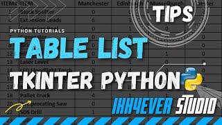 How to create table in python Tkinter | Can we create table in Tkinter?