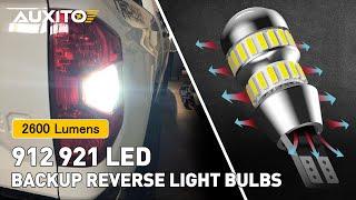 AUXITO 6000K White 2600 Lumens T15/921/912 LED Bulbs for Backup Reverse Light Bulbs, 4014 42-SMD