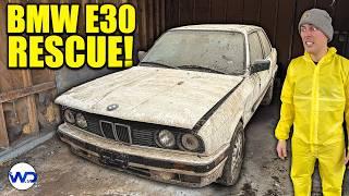 ABANDONED BMW E30 Coupe Gets First Detail In 30 Years!