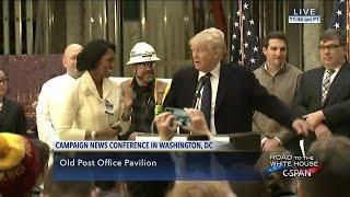 Donald Trump conducts impromptu job interview during press conference (C-SPAN)