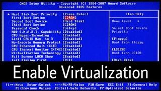 How to Enable Virtualization in BIOS windows 10 hp laptop