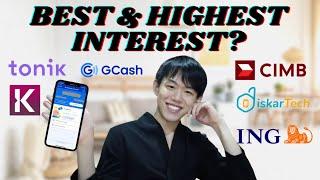 THE BEST & HIGHEST INTEREST RATE SAVINGS IN DIGITAL BANKS 2021 | #JaxHacks