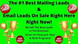 Top Tier Mailing Leads & Email Leads On Sale Right Here Right Now!