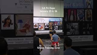 Behind the scenes at the Training Zone. ️‍️The LA Fit Expo is January 25-26th. #fitness