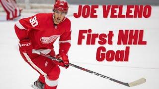 Joe Veleno #90 (Detroit Red Wings) first NHL goal May 7, 2021