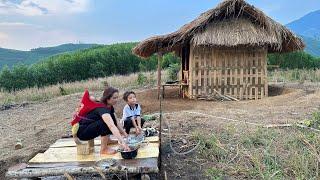 Single mother Ly Tieu Hy has clean water to use, and makes chairs to sit on