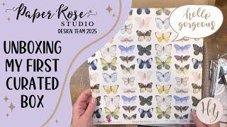 Paper Rose Studio Unboxing | Unboxing my first curated Design Team Box