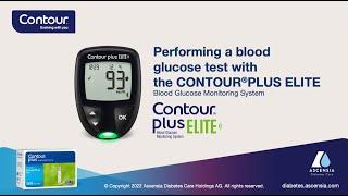 Performing a blood glucose test | CONTOUR PLUS ELITE | mg/dl | India (en_IN)