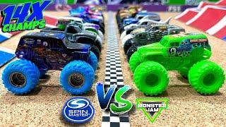 Toy Diecast Monster Truck Racing Tournament | Round #24 | Spin Master MONSTER JAM Series #8  #22