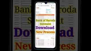 Bank of Baroda Stetment kaise nikale | How to get Bank of Baroda statement #shorts