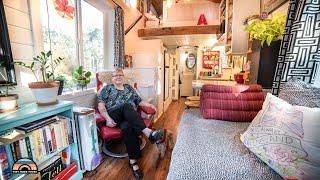 Her Adorable DIY Tiny Home for Retirement - Divorce To Living Simple