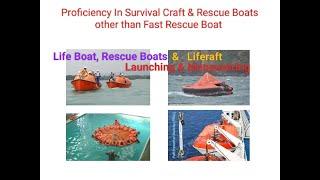 Lifeboat, Rescue Boats & Liferaft Launching & Maneuvering | PSCRB | Proficiency in Survival Crafts