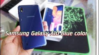 Samsung Galaxy A10 Blue color unboxing