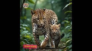 Adorable Animal Moments Leopard & baby | Fun &Laughter at Jest Junction #adventure #leopard #forest