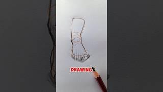The Right Way to Sketch a Male Foot (Pro Tips Inside) #art #foryou #drawing #shorts #satisfying