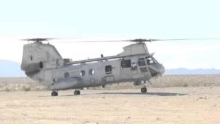 USMC's Boeing Vertol CH-46 Sea Knight in Action