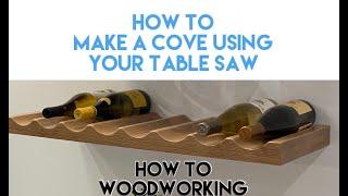 HOW TO make a cove or scallop cut using your table saw - DO IT YOURSELF DIY