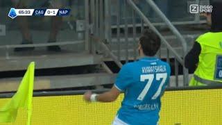 Khvicha Kvaratskhelia Goal, Cagliari vs Napoli (0-4) All Goals and Extended Highlights