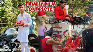 Aakhirkaar Aaj meree Bike Pooja pura ho gaya./////@Bhpridervivek