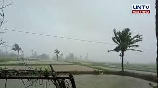 Malakas at mapanirang hangin dala ng Bagyong Marce sa Gonzaga, Cagayan