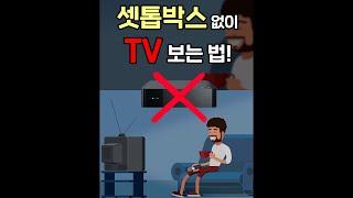 셋톱박스 없이 tv보기 가능할까??? (요금 줄이는 방법)