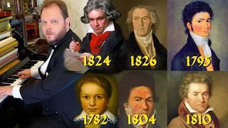 Evolution of Beethoven (From 11 to 55 Years Old)