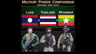 Laos vs Thailand vs Myanmar | Military Power Comparison 2024 | Global Power