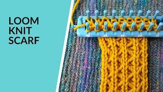 CDD Diamond Stitch Scarf | Long Loom | Loom Knitting | Stitch Pattern