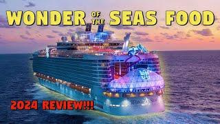 Wonder of the Seas 2024 Food Tour | WATCH BEFORE YOU CRUISE