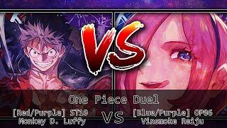 One Piece Card Game Duel #124 - [Red/Purple] Monkey D. Luffy vs [Blue/Purple] Vinsmoke Reiju