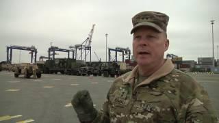 497th CSSb Arrives In Europe, MG Duane Gamble Interview